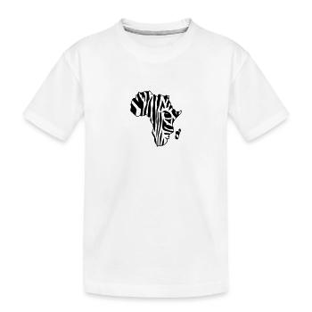 Afrique de zèbre / Afrique zèbre (2c) - T-shirt bio Premium Enfant - blanc - Devant
