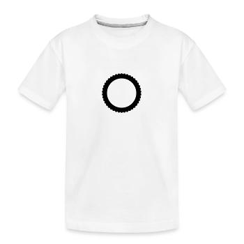 Grobstolliger Reifen - Kinder Premium Bio T-Shirt - Weiß - Vorne