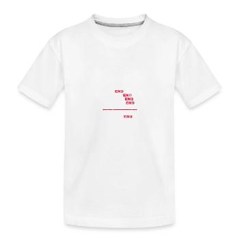 Seul le paintball n’a pas de fin - T-shirt bio Premium Enfant - blanc - Devant