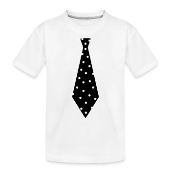 KRAWATTEN SHIRT lustige Krawatte - Kinder Premium Bio T-Shirt - Weiß - Vorne