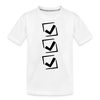 3 Haken Design - Kinder Premium Bio T-Shirt - Weiß - Vorne