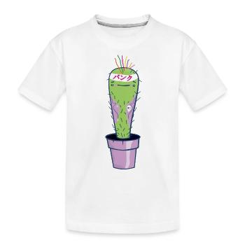 Punkrock kawaii Kaktus. - Kinder Premium Bio T-Shirt - Weiß - Vorne