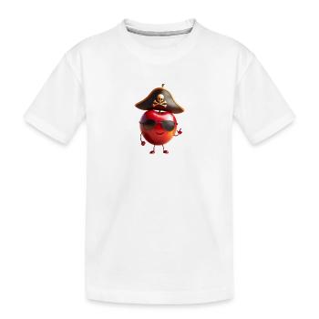 KIRSCHE - Kinder Premium Bio T-Shirt - Weiß - Vorne