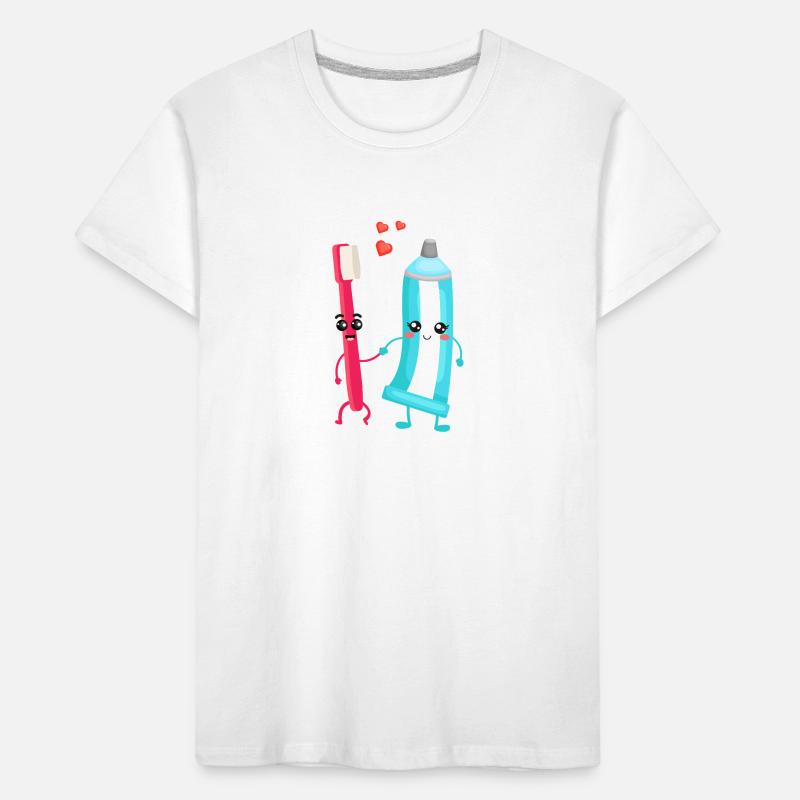 Toothbrush & Toothpaste Pair Gift for Dentists Kids' Premium Organic T-Shirt