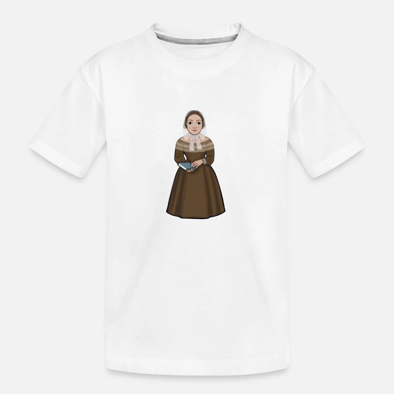 Fredrika Bremer - Kinder Premium Bio T-Shirt - Weiß
