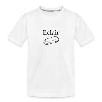 Éclair - T-shirt bio Premium Enfant - blanc - Devant