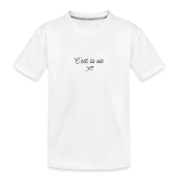 Das ist das Leben - Kinder Premium Bio T-Shirt - Weiß - Vorne