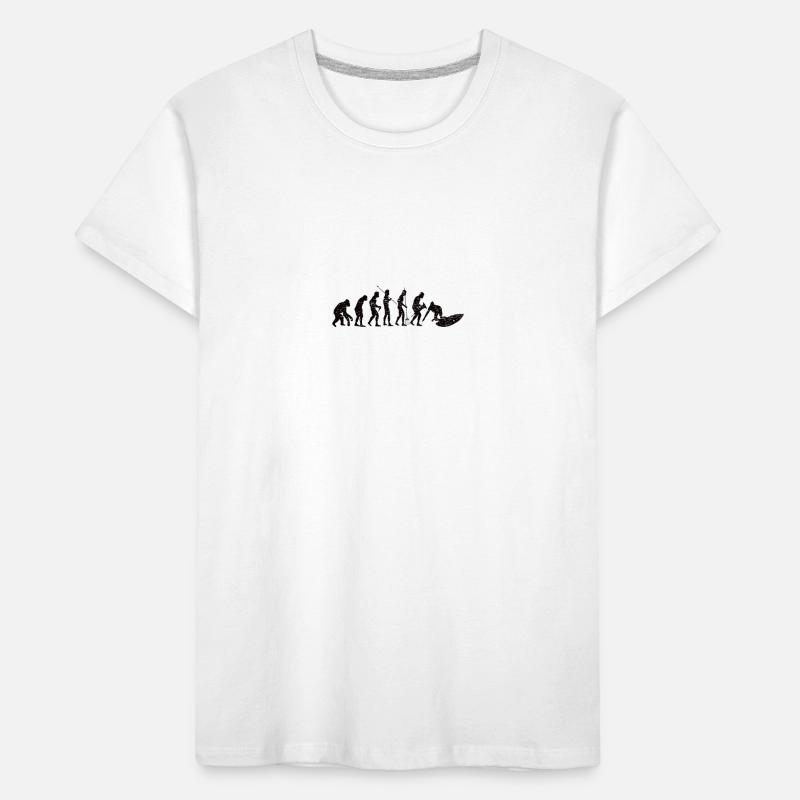 Surfer Evolution Surf Surfboard Planche de surf T-shirt bio Premium Enfant