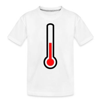 thermometer - temperature - Kids' Premium Organic T-Shirt - white - Front