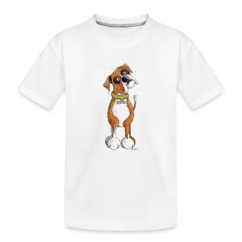 Boxer - T-shirt bio Premium Enfant - blanc - Devant