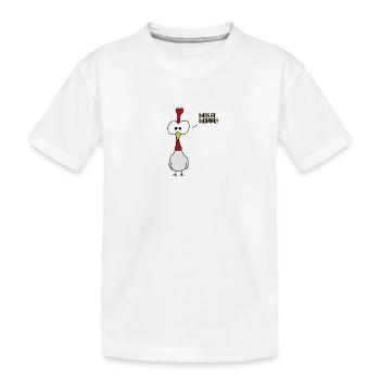 Heisse Henne - Kinder Premium Bio T-Shirt - Weiß - Vorne