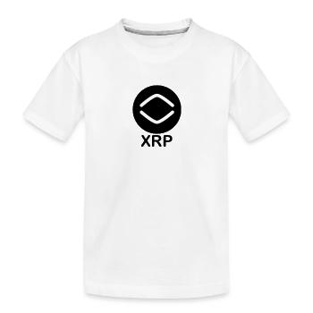 XRP Logo - Kinder Premium Bio T-Shirt - Weiß - Vorne