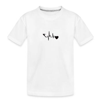 Patinage de vitesse Patinage sur glace Patinage artistique - T-shirt bio Premium Enfant - blanc - Devant