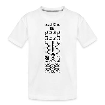 Arecibo Alien - T-shirt bio Premium Enfant - blanc - Devant