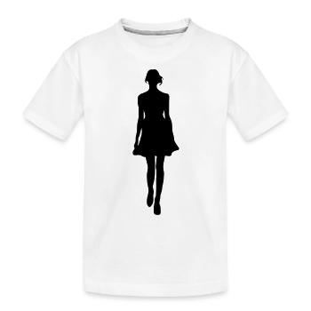 Silhouette silhouette silhouette - T-shirt bio Premium Enfant - blanc - Devant
