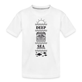 Aventure en haute mer - T-shirt bio Premium Enfant - blanc - Devant