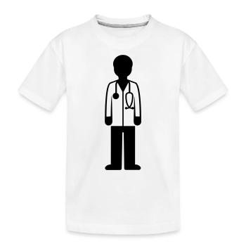 Doctor Doctor - Kids' Premium Organic T-Shirt - white - Front