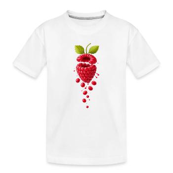 Framboise juteuse et suréaliste - T-shirt bio Premium Enfant - blanc - Devant