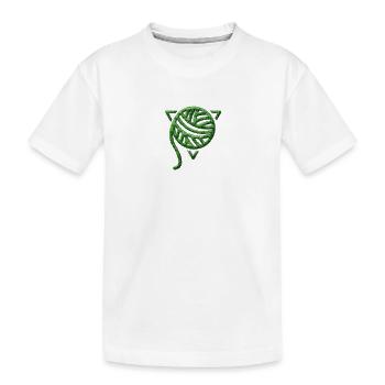 La Pelote de Laine - Herbe - T-shirt bio Premium Enfant - blanc - Devant