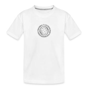 Cercle de Pi - T-shirt bio Premium Enfant - blanc - Devant