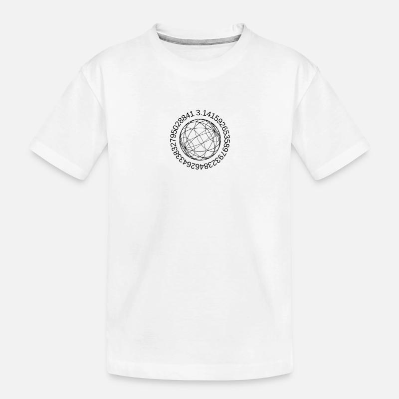Cercle de Pi - T-shirt bio Premium Enfant - blanc