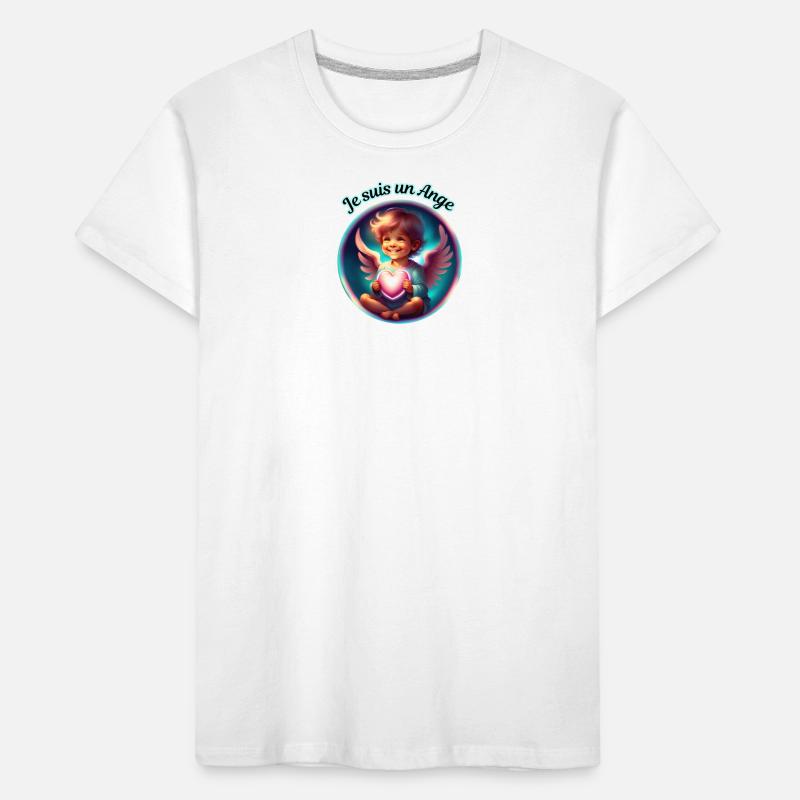 Ich bin ein Engel Kinder Premium Bio T-Shirt