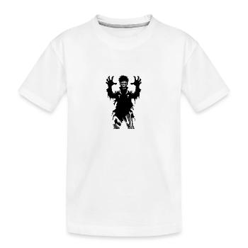 Grimmige Halloween Zombie Grusel Party - Kinder Premium Bio T-Shirt - Weiß - Vorne