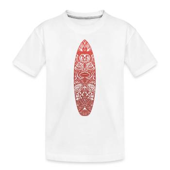 Maori Surf (version rouge) - T-shirt bio Premium Enfant - blanc - Devant