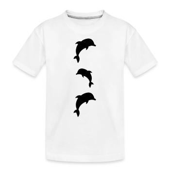 dauphins - T-shirt bio Premium Enfant - blanc - Devant