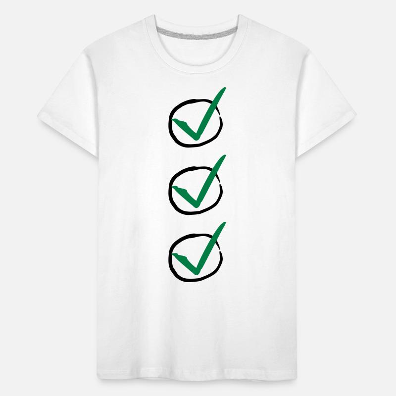 Three Checkmarks Kinder Premium Bio T-Shirt