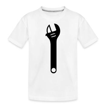Icône de clé - T-shirt bio Premium Enfant - blanc - Devant