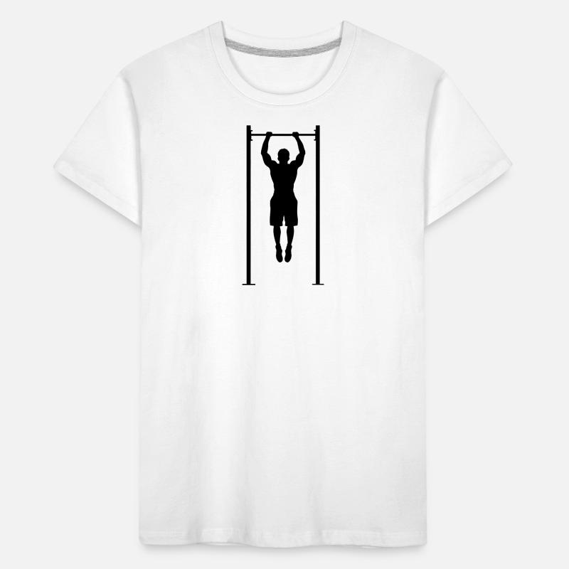 Calisthenics, pull-ups, pullups, muscle ups, body Kids' Premium Organic T-Shirt
