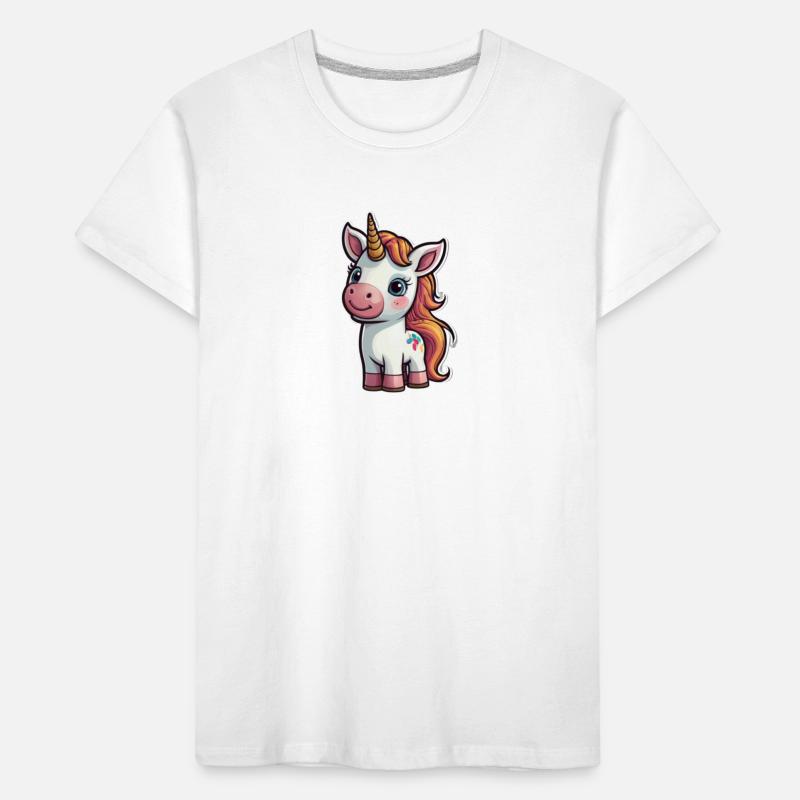 Comic-Einhorn Kinder Premium Bio T-Shirt