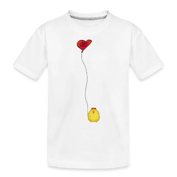 Poulet - T-shirt bio Premium Enfant - blanc - Devant