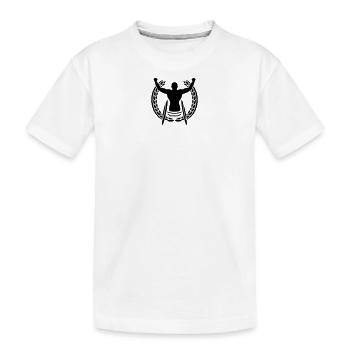 Un gagnant dans un fauteuil roulant - T-shirt bio Premium Enfant - blanc - Devant