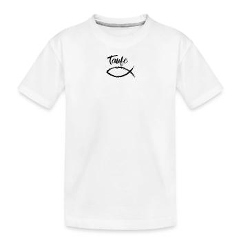 Taufe Erwachsenentaufe Kindstaufe feiern Fisch - Kinder Premium Bio T-Shirt - Weiß - Vorne