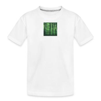 Forêt verte mystique - T-shirt bio Premium Enfant - blanc - Devant