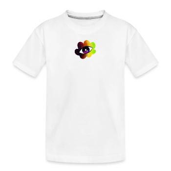 Arc en ciel Fleur Art psychédélique - T-shirt bio Premium Enfant - blanc - Devant