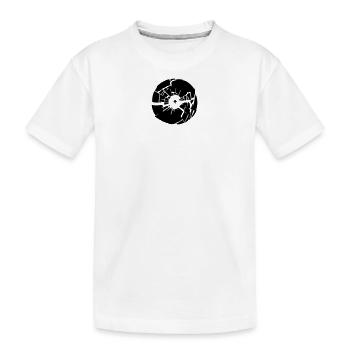 broken vinyl - Kinder Premium Bio T-Shirt - Weiß - Vorne