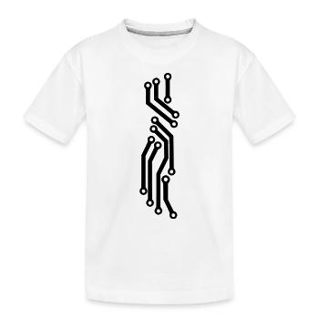 pcb - Kids' Premium Organic T-Shirt - white - Front