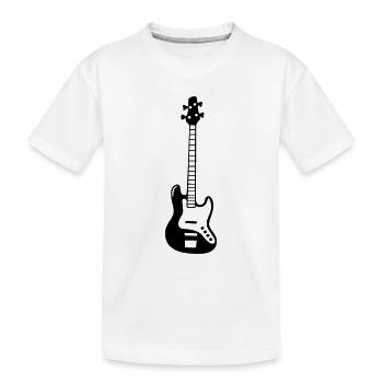 Basse Guitare Bass Bassiste Instrument de Musique - T-shirt bio Premium Enfant - blanc - Devant