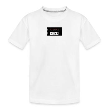 Hard Attitude Rock Affiche Description - T-shirt bio Premium Enfant - blanc - Devant