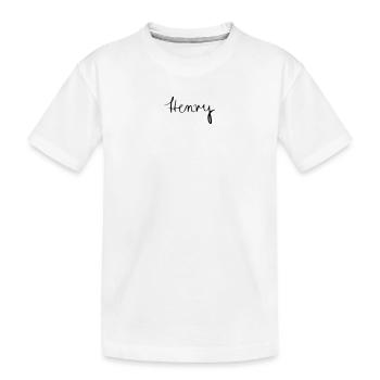 Henry - Kinder Premium Bio T-Shirt - Weiß - Vorne