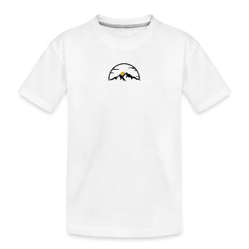 Minimal Golden Arc Sun - Kids' Premium Organic T-Shirt - white - Front