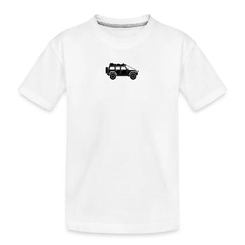 Jeep-Rubicon - Kinder Premium Bio T-Shirt - Weiß - Vorne