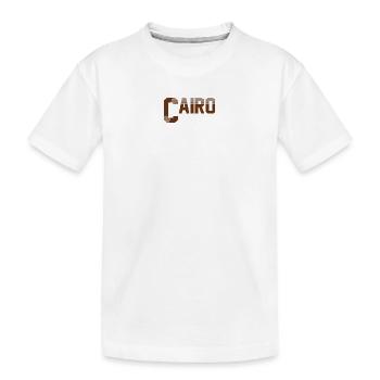 Cairo - Kids' Premium Organic T-Shirt - white - Front