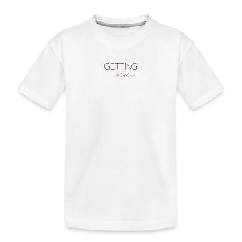 Getting Hitched! Personalisierbar - Kinder Premium Bio T-Shirt - Weiß - Vorne