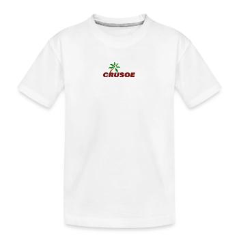 CRUSOE - Kinder Premium Bio T-Shirt - Weiß - Vorne
