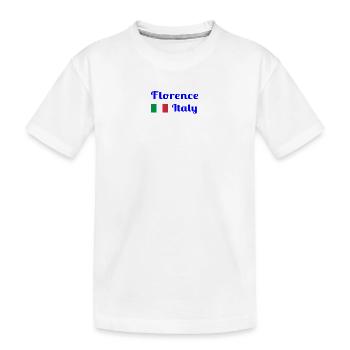 Florenz, Italien - Stilvolle Drucke - Kinder Premium Bio T-Shirt - Weiß - Vorne