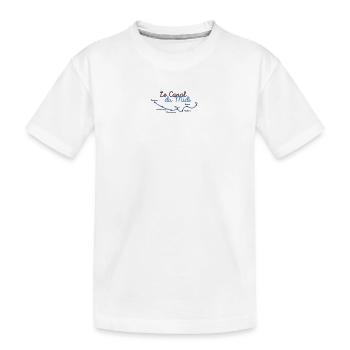 Canal du midi villes - T-shirt bio Premium Enfant - blanc - Devant